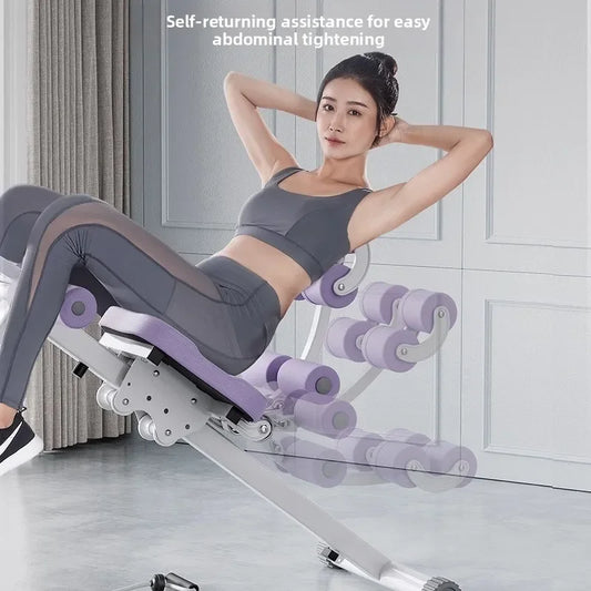 Fitness Body Shaping Machine Multifunctional Home Gym Abdominal Waist Trainer Knee-Friendly Sliding Rail for Core & Leg Workout