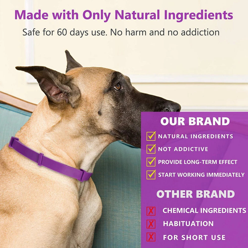 Dogs Calming Pheromones Collar Relieve Reduce Anxiety Stress Adjustable Relaxing Comfortable Collar Breakaway Design For Pet