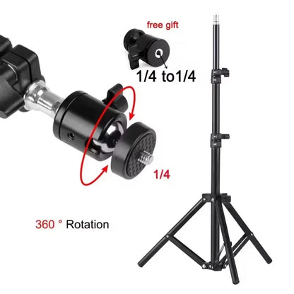 Xiaohui 50cm-160cm Universal Portable Bracket for HY300 Mini Projector Tripod Stand Mount Max Load-Bearing 3.3 Pounds