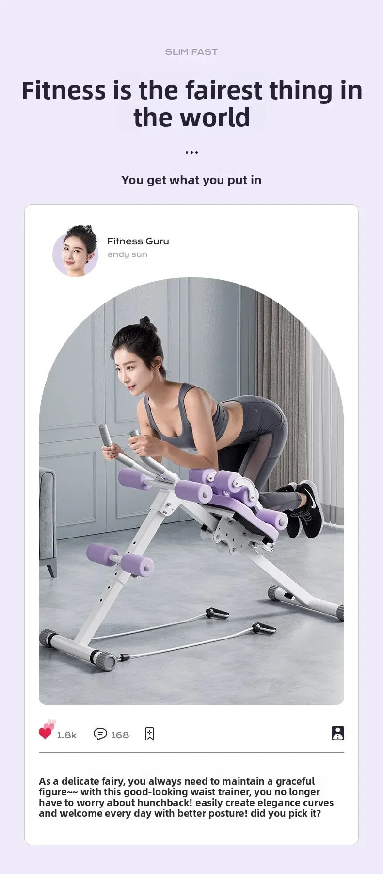 Fitness Body Shaping Machine Multifunctional Home Gym