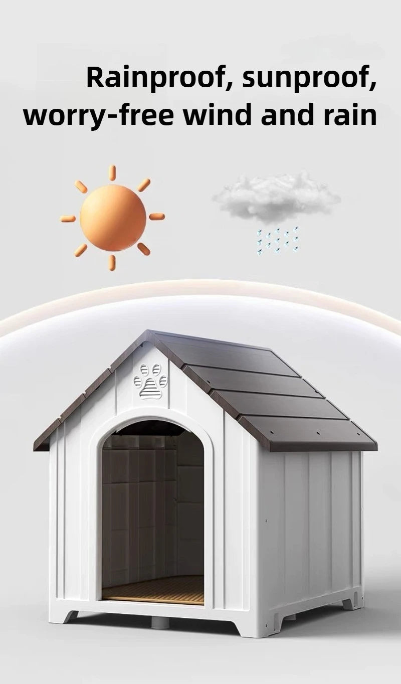 Dog House Outdoor Dogs Kennel Waterproof and Sun-proof Dogs Cage Solid and Firm Dog Accessories Moisture-proof Pet Supplies