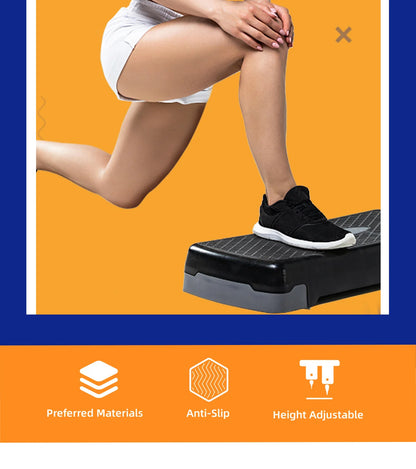 Fitness Steppers Non-slip Cardio Yoga Pedal Home Sports Balance Gym Workout Rhythmic Pedals Aerobic Step Fitness Gym Walking