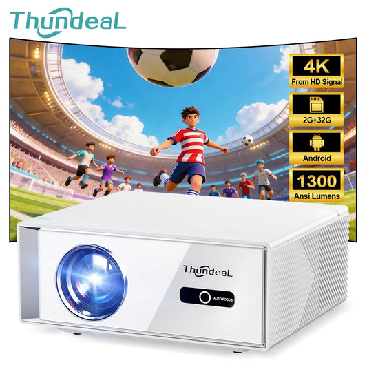 ThundeaL TD95W Android Projector Full HD 1080P WiFi 2K 4K Home Cinema Portable Smart TV Video Movie Meeting Led TD95 Projecter