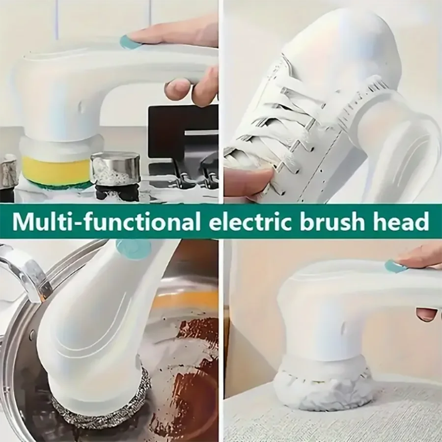 Electric Spin Scrubber, Power Shower Scrubber for Bathroom, Kitchen, Tile, Sink, Bathtub & Grout