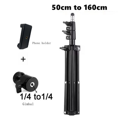 Xiaohui 50cm-160cm Universal Portable Bracket for HY300 Mini Projector Tripod Stand Mount Max Load-Bearing 3.3 Pounds
