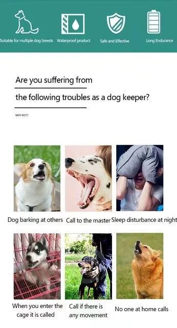 Electric Dog Training Collar, Remote Control, Anti Bark Collars for Dogs, Vibration Sound, Rechargeable, Waterproof, Pet Colar