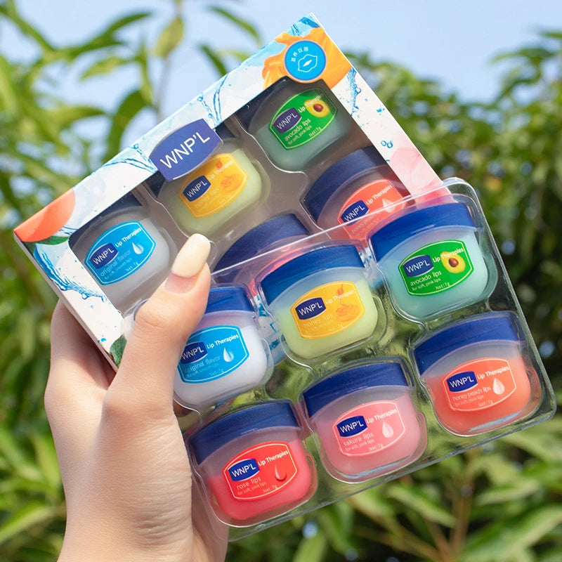 Small transparent cosmetic jars for beauty and skincare use