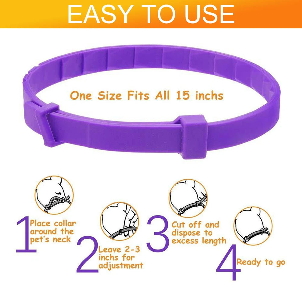 Dogs Calming Pheromones Collar Relieve Reduce Anxiety Stress Adjustable Relaxing Comfortable Collar Breakaway Design For Pet