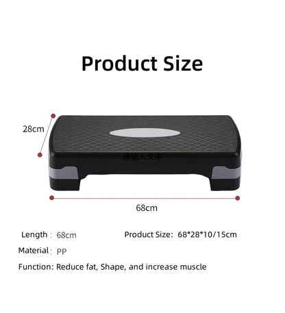 Fitness Steppers Non-slip Cardio Yoga Pedal Home Sports Balance Gym Workout Rhythmic Pedals Aerobic Step Fitness Gym Walking