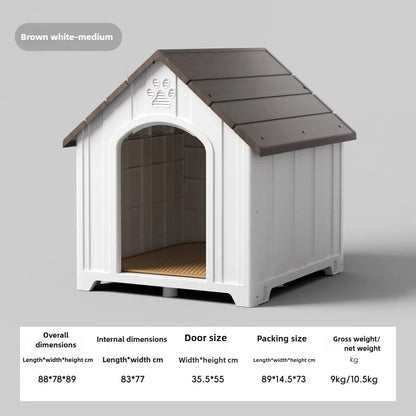 Dog House Outdoor Dogs Kennel Waterproof and Sun-proof Dogs Cage Solid and Firm Dog Accessories Moisture-proof Pet Supplies