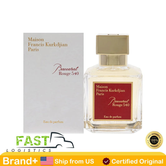 Maison Francis Kurkdjian Baccarat Rouge 540 Eau De Parfum Spray 70ML Long Lasting Fragrance Natural Perfume Cologne Persistence