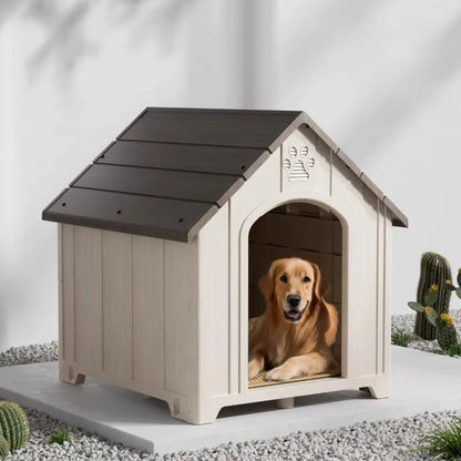 Dog House Outdoor Dogs Kennel Waterproof and Sun-proof Dogs Cage Solid and Firm Dog Accessories Moisture-proof Pet Supplies